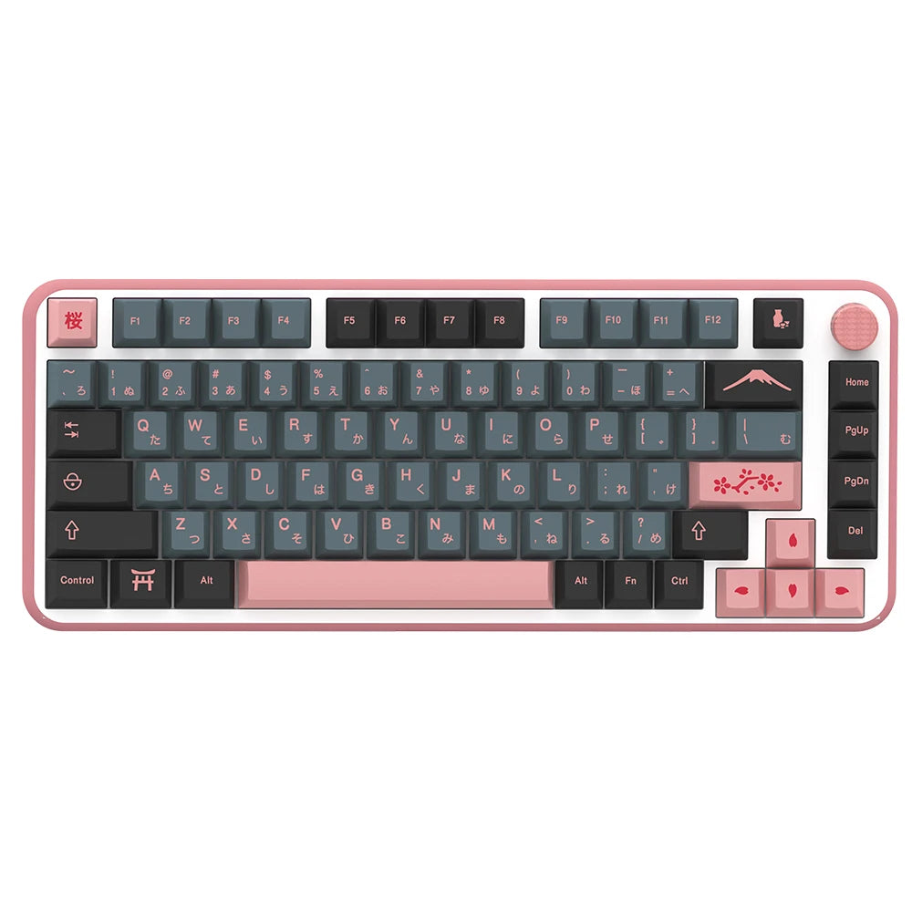 KYOMOT 156 Keys Night Sakura Keycaps German French Korean PBT Cherry Profile Anime ISO Keycaps for MX Switch Mechanical Keyboard Magic Electronics S53dee98df65948789e704e43e4f680b9A