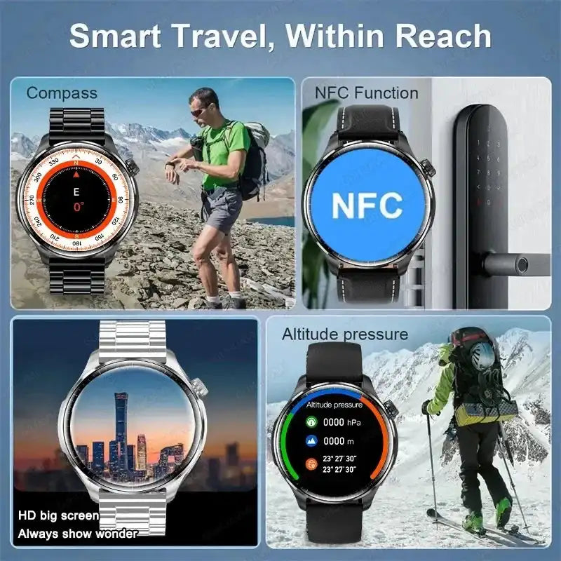 2026 New GPS SmartWatch BluetoothCall IP68 Waterproof AMOLED Screen Custom AOD Watch Face Sport Smartwatch Men Women Android iOS - Magic Electronics