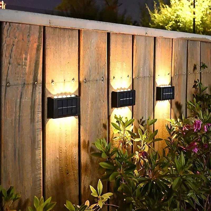 14/16 LED Solar Wall Lamp 1200mAh Outdoor Waterproof Up and Down Solar Lighting Light for Garden Fence Decoration Sunlight Light - Magic Electronics