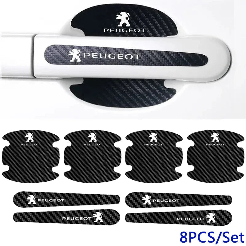Car Door Handle Bowl Sticker Anti-collision Strip Decals for Peugeot 306 307 308 2008 3008 508 406 407 408 206 207 208XS Rifter Magic Electronics S554b24f4bcc44b9fb6e6314d0122f457y