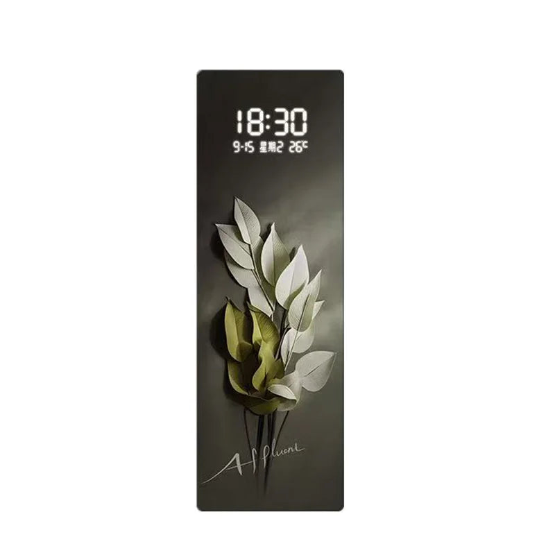 Home electronic clock, living room decoration lights, corridor hanging paintings, light luxury, clock murals - Magic Electronics