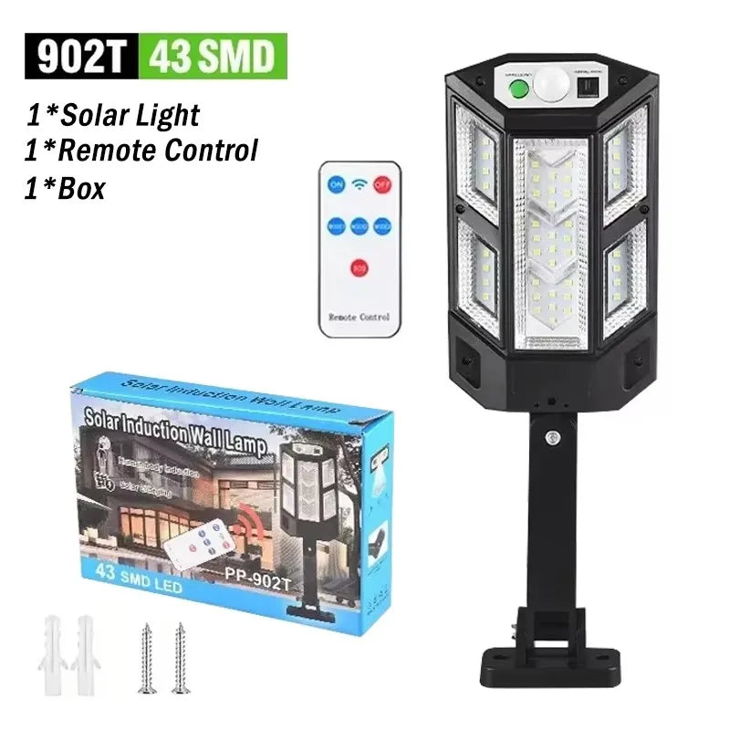 Newest Solar LED Light 300000LM Outdoor Solar Lamp Of Motion Sensor 4 Mode Waterproof IP65 Solar Garden Light Street Yard Lanter 43 SMD 1PC Magic Electronics S5658d1e4b169435a84df64cc3ec15abfh 43 SMD 1PC