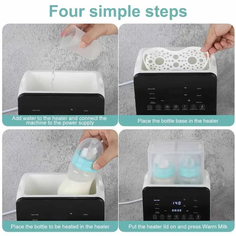 Baby Bottle Warmer Multifunction Sterilizer Accurate Temperature Control Fast Milk Bottle Warmers with Timer Newborn Accessories Magic Electronics S56cbb9cae20145eea991e97e4ebe615aK