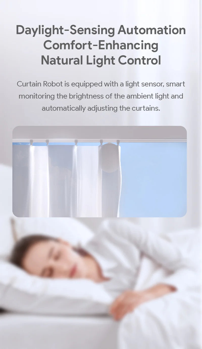 Tuya Smart Curtain Robot Bluetooth/Zigbee Rail Curtain Robot Electric Drive Track Rod Automatic Curtain Opener Voice Control Magic Electronics S57378c33514b4fae8eb7c07996063719o