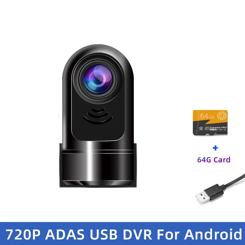 JUNDOF ADAS Car DVR For Car DVD Android Player Navigation Dashcam DVRs Video HD 720P USB TF Card 32G /64G Dash Cam Auto Recorder - Magic Electronics