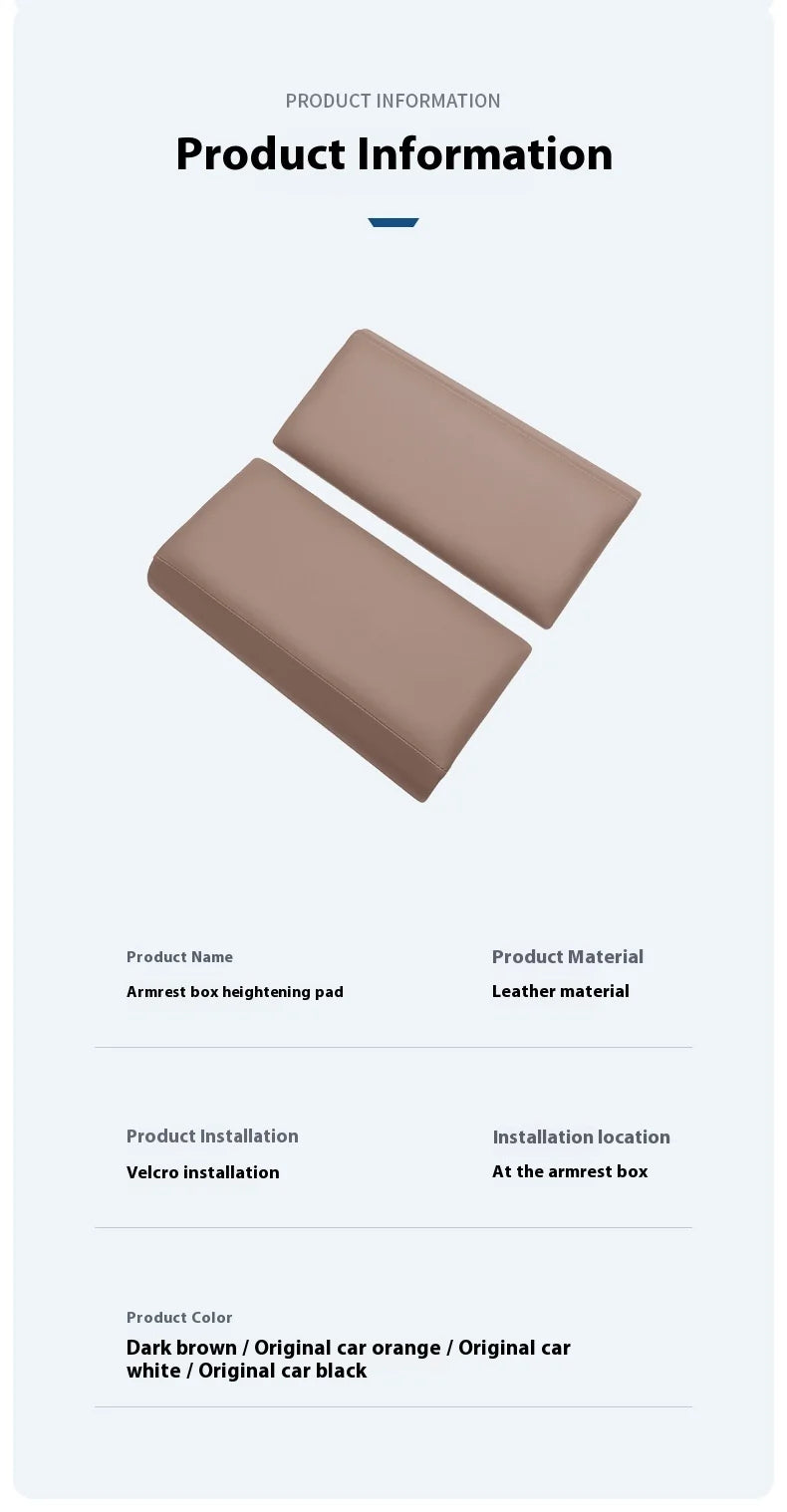 For Li Lixiang L6 L7 L8 L9 Car Armrest Box Protective Cover Ideal Armrest Box Height Increase Leather Scratch-Resistan Pad Magic Electronics S58fae693fee84515969e7030cd354f52h
