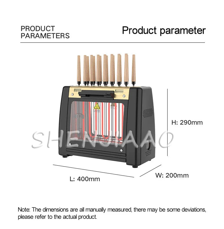Barbecue Grill Household Automatic Rotating Skewers Machine Smokeless Rotary Electric Grill 220V/1200W Barbecue Grill Magic Electronics S59d421e1fc5741dcb110ace1aaef1c00G