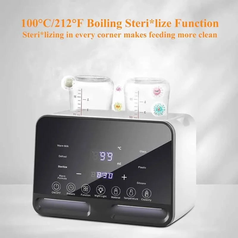 Baby Bottle Warmer Multifunction Sterilizer Accurate Temperature Control Fast Milk Bottle Warmers with Timer Newborn Accessories Magic Electronics S5a2f609926364fe4aa649ef57bf24b6am