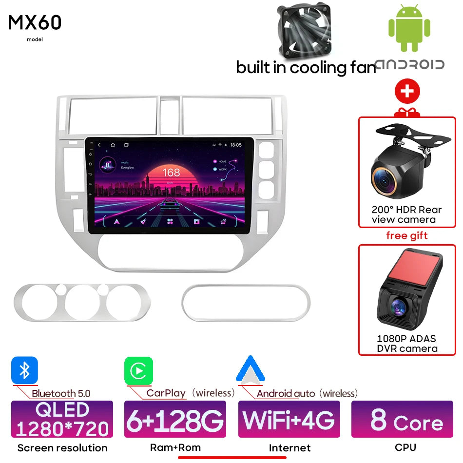 Android 15 For Ford Kuga MK1 2008 - 2012 Car Multimedia Player Carplay Auto Head Unit Radio Video Stereo Navigation GPS 2din GPS 6-128-cam-dvr Magic Electronics S5a85ebd811af42d5a2d958b19a73e3d1E 6-128-cam-dvr