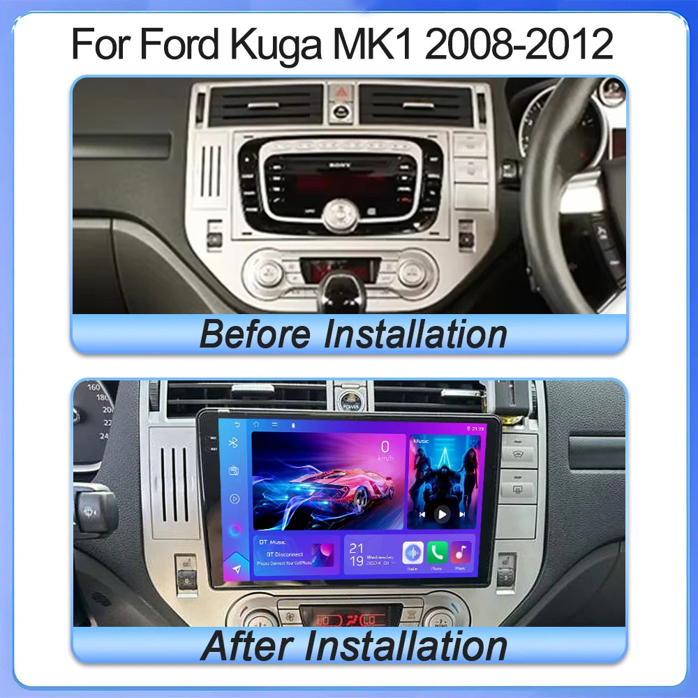 Android 15 Car Radio For Ford Kuga MK1 2008-2012 Multimedia Player Stereo Navigation GPS Wireless Bluetooth Head Unit WIFI 5G Magic Electronics S5aa4039401db42748bee1e6d8295c4d9q