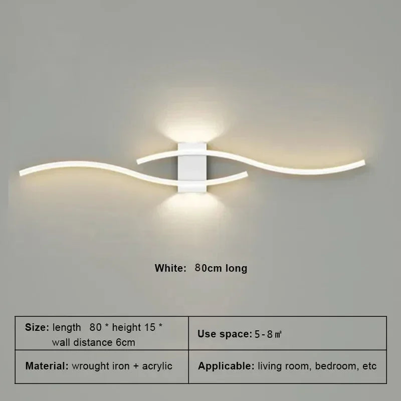 LED Wall Lamp Smart Remote Control Adjustable Color Temperature Brightness Bedroom Living Room Home Upper and Lower Led Lamps - Magic Electronics