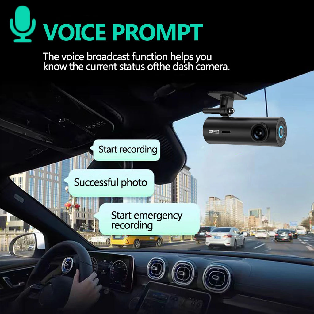 dashcam for car Black box Driving Video Recorders 4K WiFi Mini Front Camera Dash Cam 24H Parking Monitor Car Recording camera - Magic Electronics