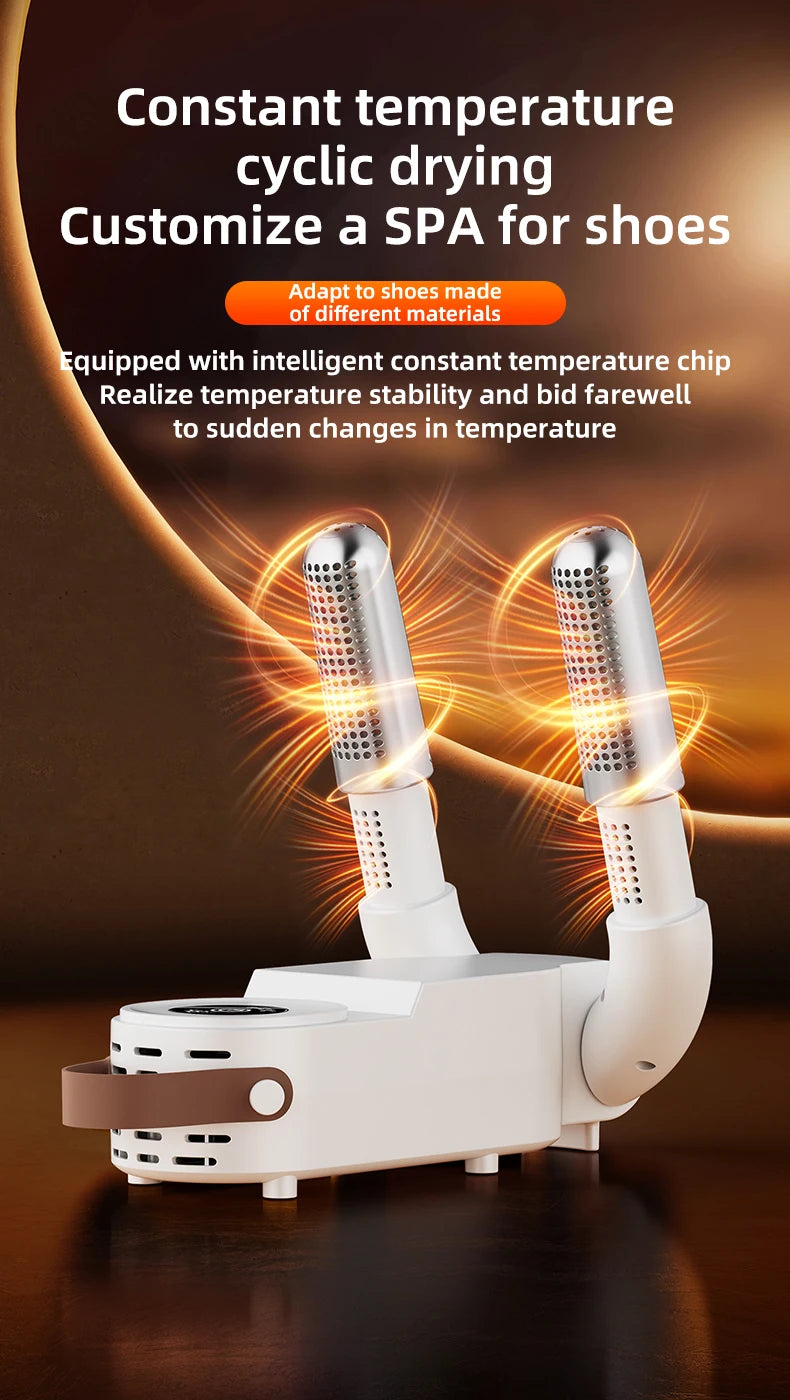 HOMEFISH Intelligent Shoe Dryer Quick Drying Deodorizing Sterilizing Adjustable Timer Household Shoe Warmer And Heater - Magic Electronics