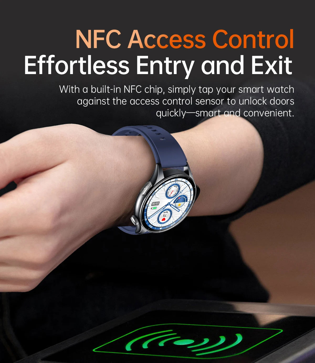 New upgrade High end Analysis Health Smart Watch Sapphire screen ECG Uric Acid BP Blood Oxygen Body Fat HD Call NFC Smart Watch Magic Electronics S5dde0657c76e4f7f814c30ba739a1507C