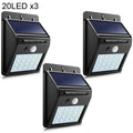Solar Light Motion Sensor Wall Light 30 LED Outdoor Solar Lamp Waterproof Solar Powered Sunlight Street Lamp Garden Decor 20LEDx3 Magic Electronics S5e696a000ffb499ca0bdc8ae8145df062 20LEDx3