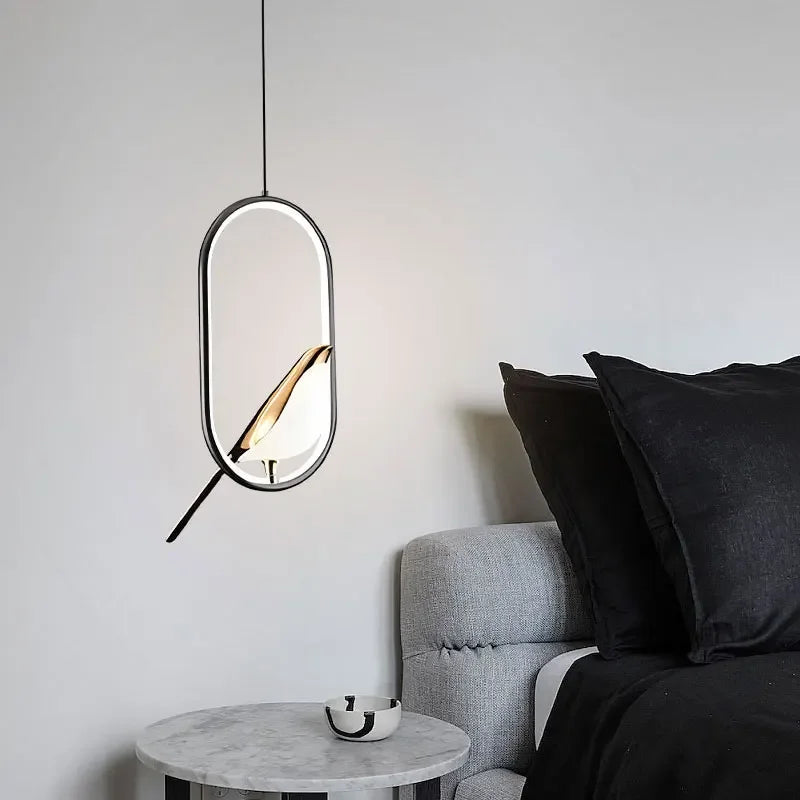 LED Gold Silver Magpie Bird Pendant Light Chandelier for Bedroom Living Room Indoor Hanging Lamp AC110v 220v Drop Shipping Magic Electronics S5f3065d356474c5898c1708124800b10O