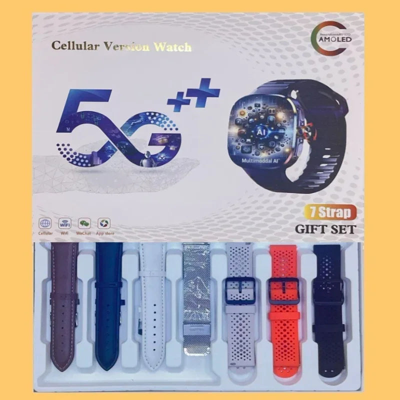 New M99 5G Cellular Version Smartwatch 2.4inch Amoled Larger Screen Android Smart Watch With Rotary Camera Sim Card Slot WIFI - Magic Electronics