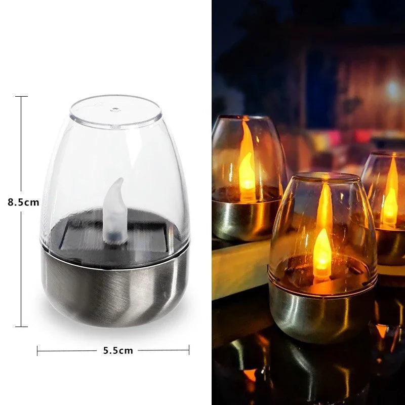 LED Solar Candles Light Flameless Rechargeable Night Light For Wedding Party Garden Decor Outdoor Waterproof Solar Candles Lamp A Magic Electronics S6041a718c78141d280472c6b7cc682a8k A