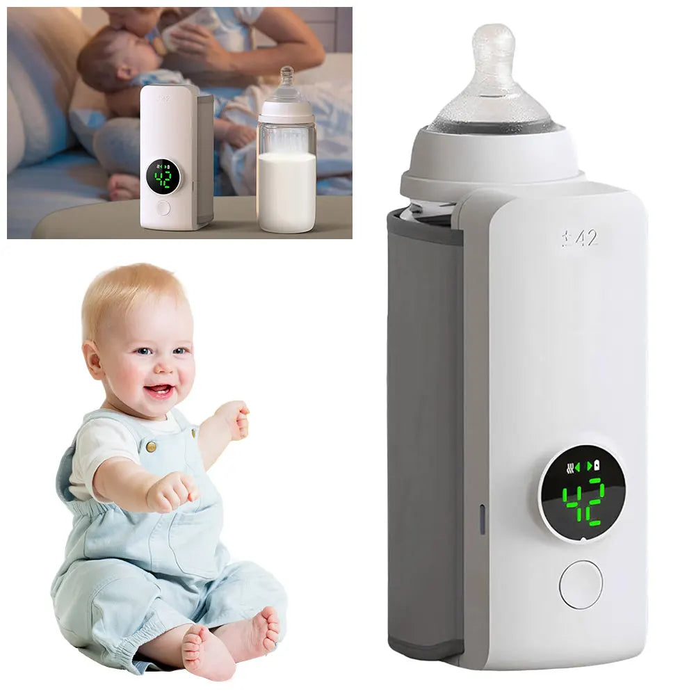 Portable Bottle Warmer Rechargeable Cordless Milk Warmer with Temperature Control Baby Bottle Warmer for Traveling Camping Home Magic Electronics S609700ba9e7b44018655188ef0418cc6d