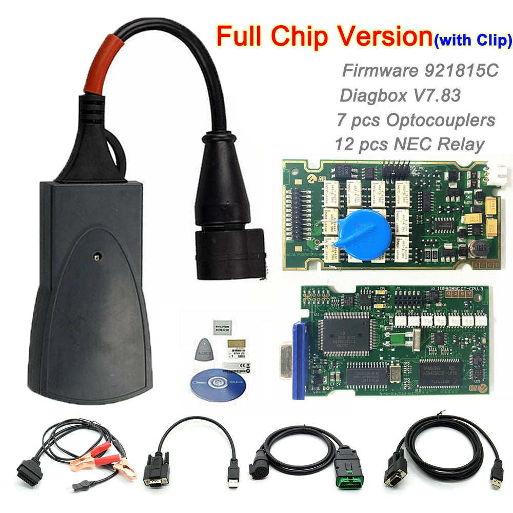 Lexia 3 V48/V25 Full Chips Car Diagnostic Tool For Peugeot Citroen Lexia3 PP2000 OBD2 Diagbox V9.91 V9.85 V7.83 Scanner Cables Full Chip With Clip Magic Electronics S609978ce23a346f39054340e7204f70do Full Chip With Clip