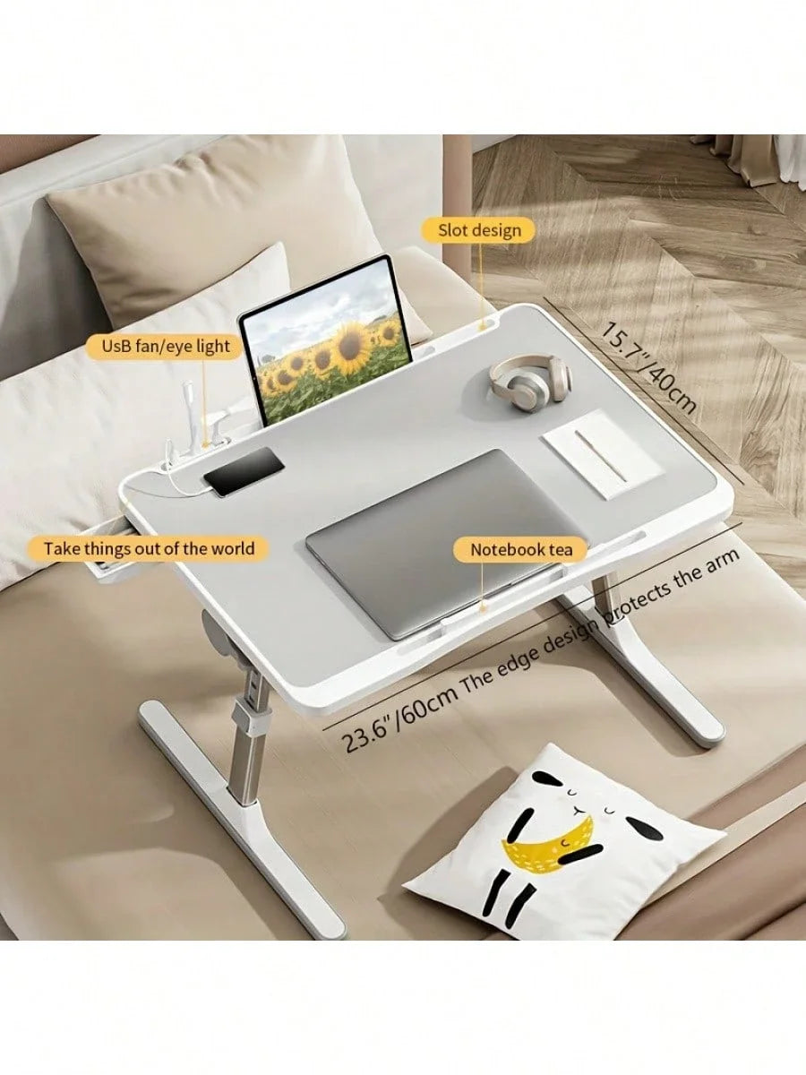 Adjustable Height And Angle Folding Desk, Home Office Computer Desk, Portable Laptop Desk Foldable Laptop Bed Tray Desk Magic Electronics S61c9ab8acfec49de89ff97cd74610dd92