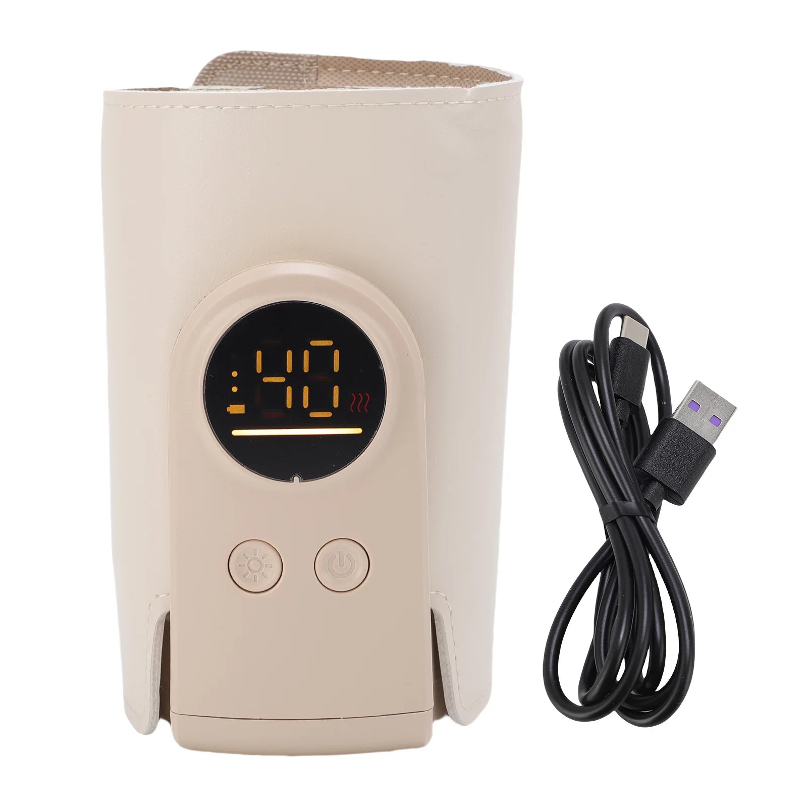 Cordless Baby Bottle Warmer Wrap Portable LED Display Fast Baby Milk Warmer Cover for Breastmilk Milk Warmer for Breastmilk Magic Electronics S6288df2b0a2f42fba0ce363edc8f59d0r