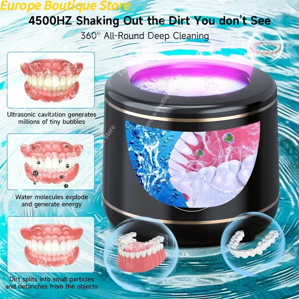 Household Ultrasonic Cleaning Machine Ultrasonic Cleaner with UV Lamp for Jewelry Dentures and Knives Forks Magic Electronics S640e6671be0f45538bed53ca777b3b33p