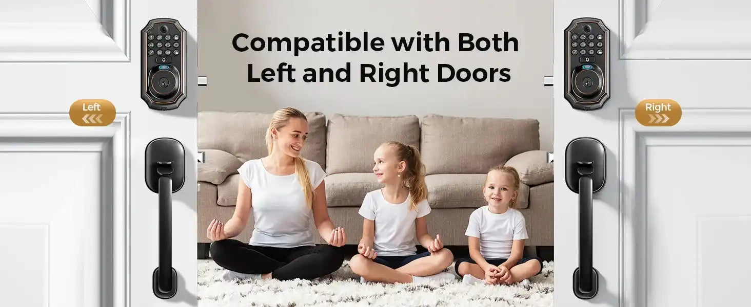 ARPHA Smart Lock D289H Smart WiFi Keyless Door Lock with Camera 5 in 1 Camera Fingerprint Entry App-Controlled Auto-Lock System - Magic Electronics