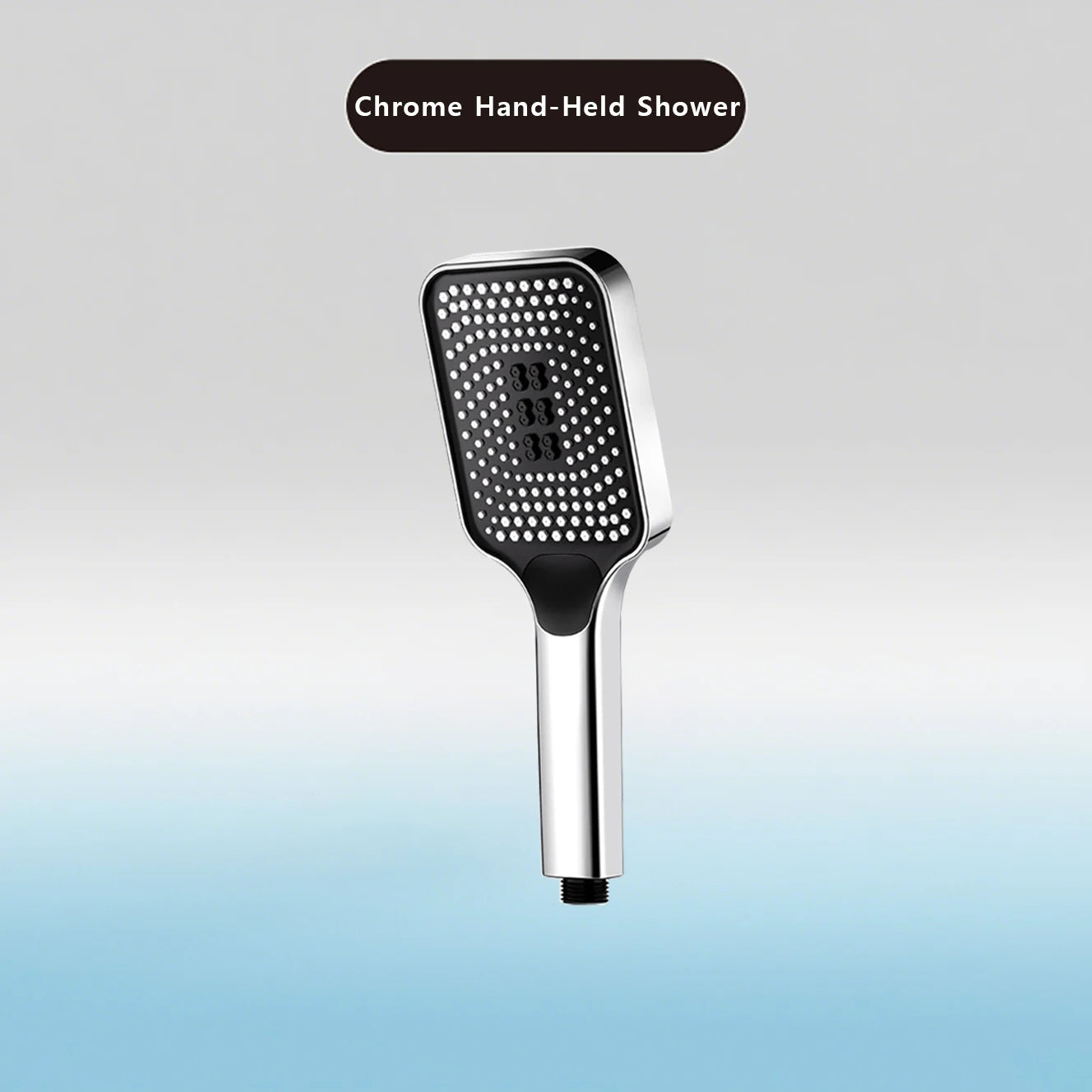 Large Flow High Pressure Shower Head Spray Bathroom Rain Shower Silicone Water-saving Nozzle Pressurization Handheld Accessories Chrome Handheld Magic Electronics S646e987945b44f13b0d68f6b5892454eK Chrome Handheld