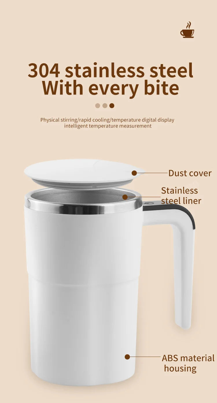 Automatic Stirring Cup Rechargeable Portable Coffee Electric Stirring Stainless Steel Mixer Rotating Magnetic Self Stirring Mugs Magic Electronics S64a10ba4cc844be1b3eb3d67aa23b7c1j