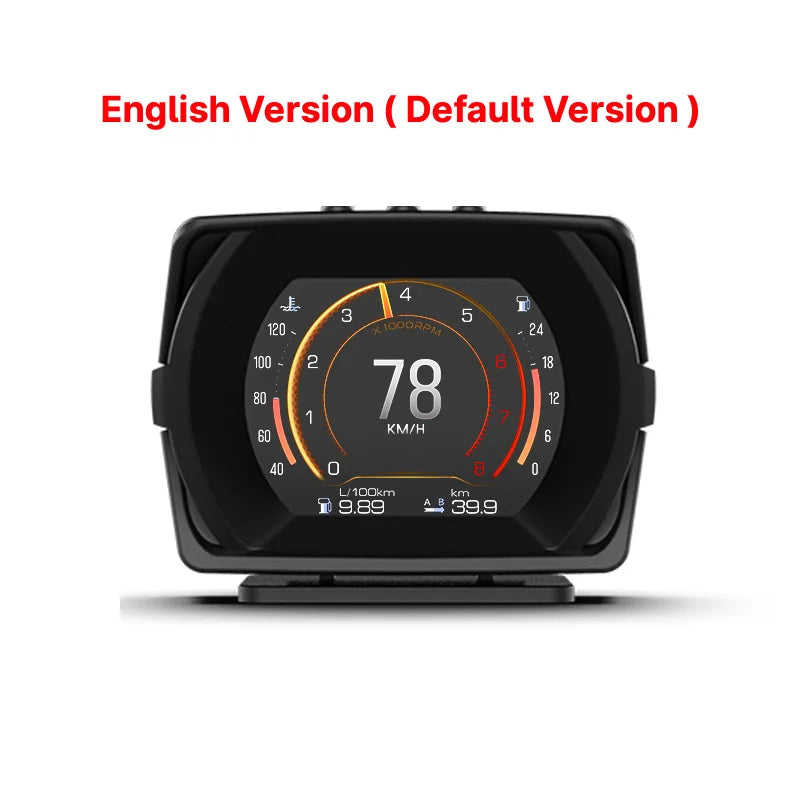 2023 Updated New V63S OBD2 HUD Gauge Car Head Up Display Multi-Function Dashboard Coolant / Oil Temp. Fuel Consumption Oil Level - Magic Electronics