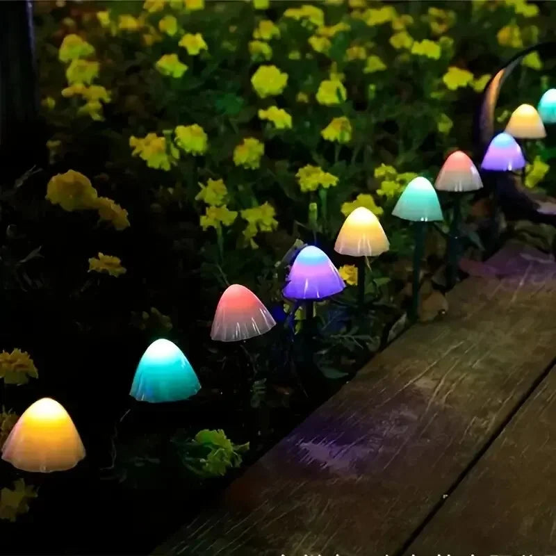10 LED Solar Mushroom Lights Outdoor Waterproof Decorative Street Lights for Lawn Garden Patio Christmas Holiday Decoration Magic Electronics S64e1f3f0f3e94be486e6c13dd2fd039cU