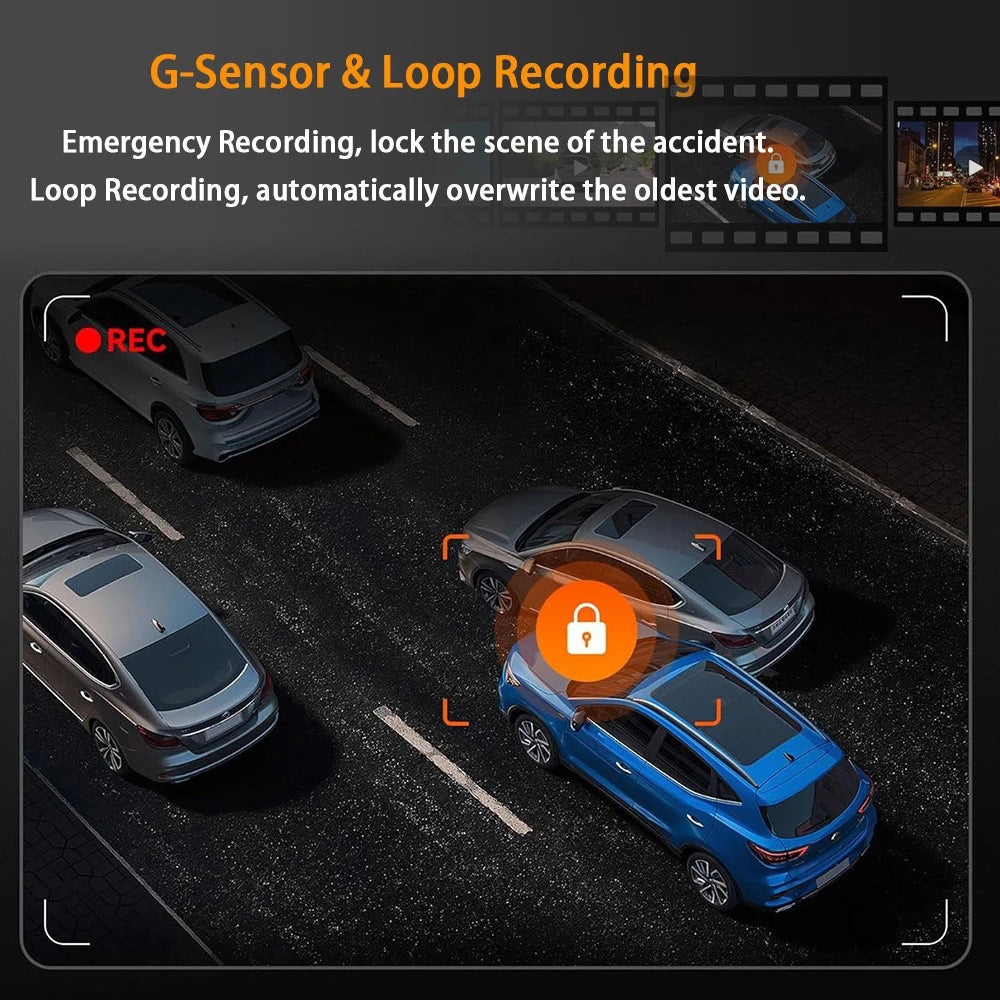 4 Channel Dash Cam 360° Car Video Recorder Black Box with Night Vision 24/7 Parking Monitor G-Sensor Loop Recording auto parts Magic Electronics S6534f08eb85442ae994081a643332ec2J