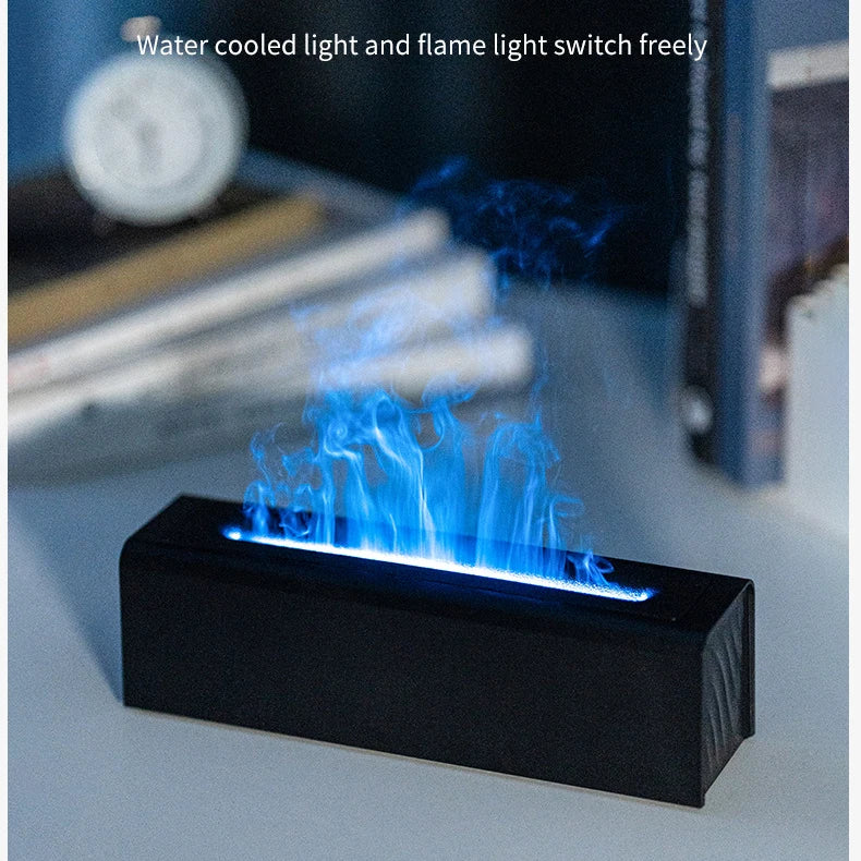 Colorful Simulation Flame Diffuser USB Plug-in Fragrance Office Home Flame Humidification Diffuser Diffuser Magic Electronics S65a6a5f5fa294c04a50468d566803492l