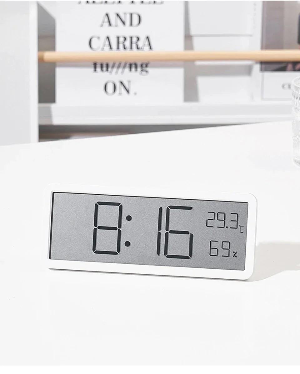 LCD Screen Digital Wall Clock Time Temperature Humidity Time Display Electronic Clock Desktop Digital Clock Battery Powered Magic Electronics S66b7bfe0ba2a4b688d27ac0315c8c4b1C