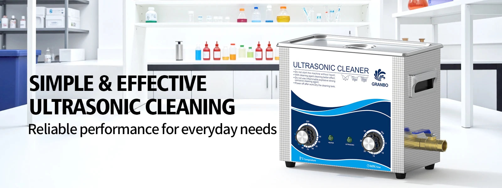 Ultrasonic Cleaner 3L 120W/180W Heater Timer Knob Control 40KHz Ultrasonic Cleaning Machine for Dental Tools 3D Models Magic Electronics S67746c1c50c44f9b9f9db1d5a6a05545W