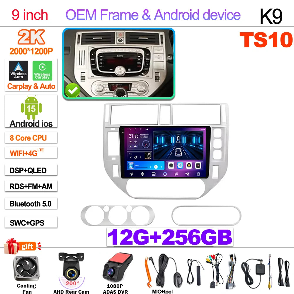 Android 15 Car Radio For Ford Kuga MK1 2008-2012 Multimedia Player Stereo Navigation GPS Wireless Bluetooth Head Unit WIFI 5G 2K 12-256G-DVR 4G Magic Electronics S679d06972e2c4f6ba79646f7ae30e82eR 2K 12-256G-DVR 4G