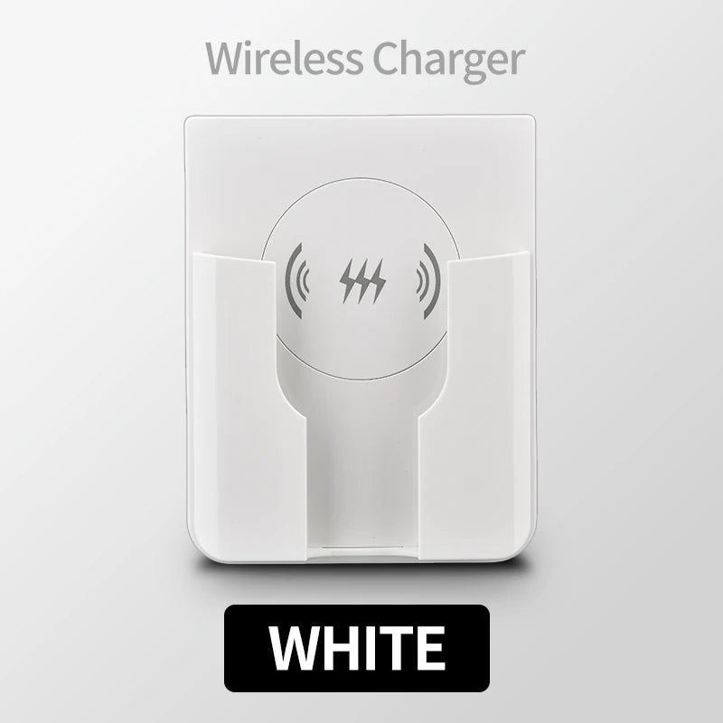15W Wall Mount Wireless Charger, Qi Universal Fast Charging Panel for iPhone & Android, Flush AC 110–220V In-Wall Phone Charger White Magic Electronics S67db9f91dd854c159874b5b0f9c8ea18N White
