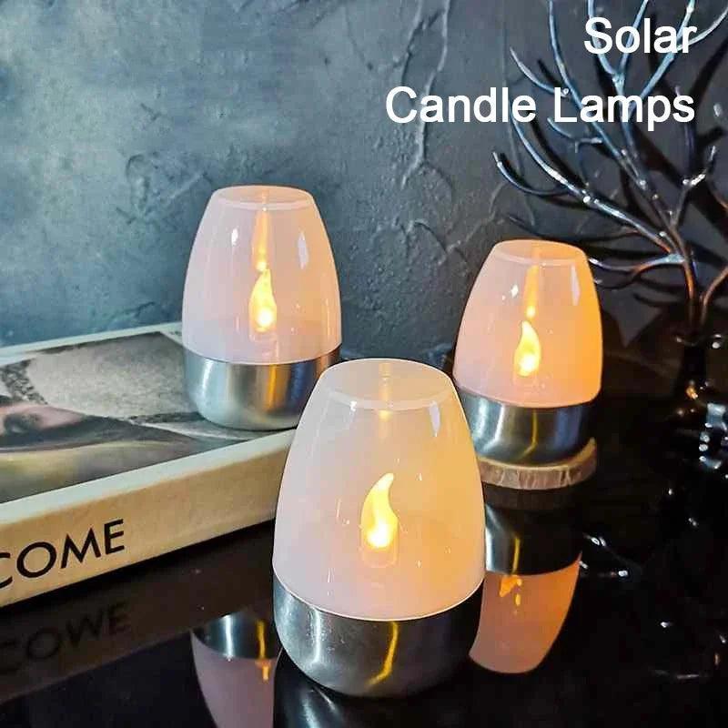 LED Solar Candles Light Flameless Rechargeable Night Light For Wedding Party Garden Decor Outdoor Waterproof Solar Candles Lamp Magic Electronics S67e921a6c1404c308bc739a84ac2d0d28
