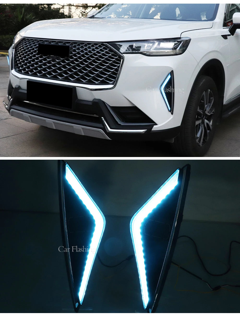 Car LED DRL For Haval H6 2020 2021 2022 Daytime Running Lights with yellow Turn Signal Fog lamp cover Driving Lights headlight - Magic Electronics