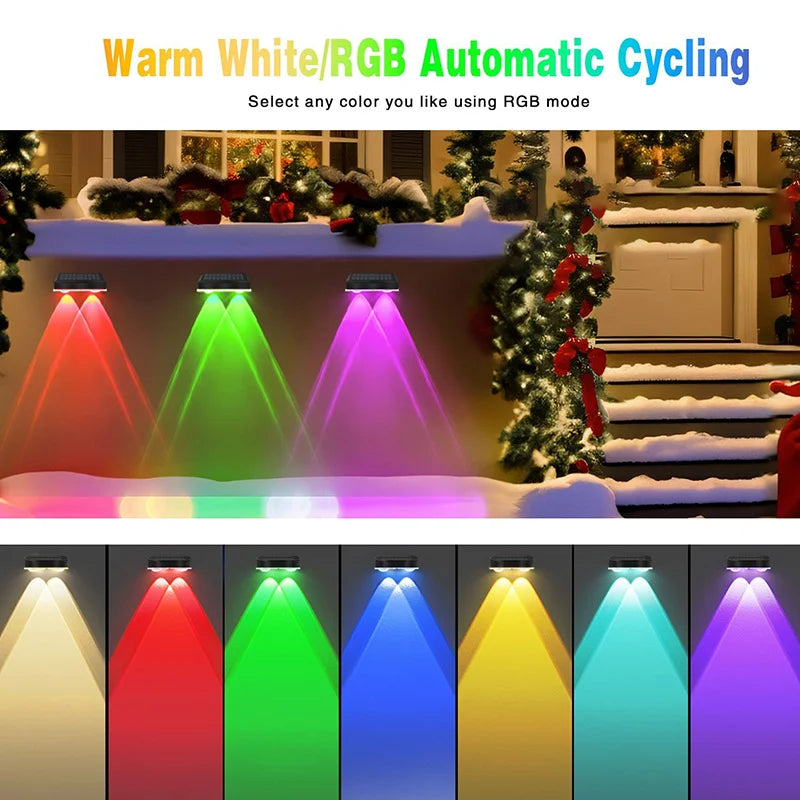 Solar LED Light Outdoor Waterproof Garden Decor Solar Powered Lamp Super Bright Villa Door Number Balcony Sunlight Wall Lighting - Magic Electronics
