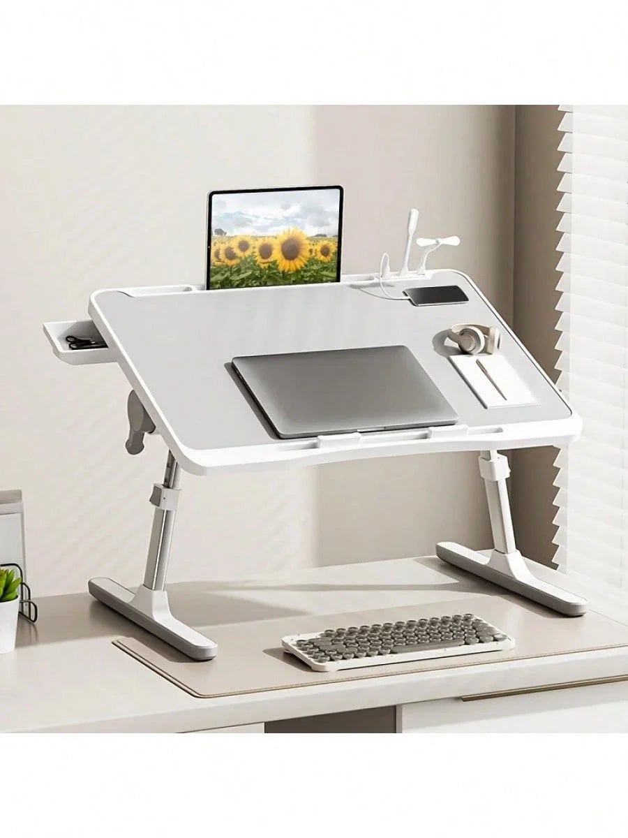 Adjustable Height And Angle Folding Desk, Home Office Computer Desk, Portable Laptop Desk Foldable Laptop Bed Tray Desk Magic Electronics S688ff4263288429b963240c9bd6b0553M