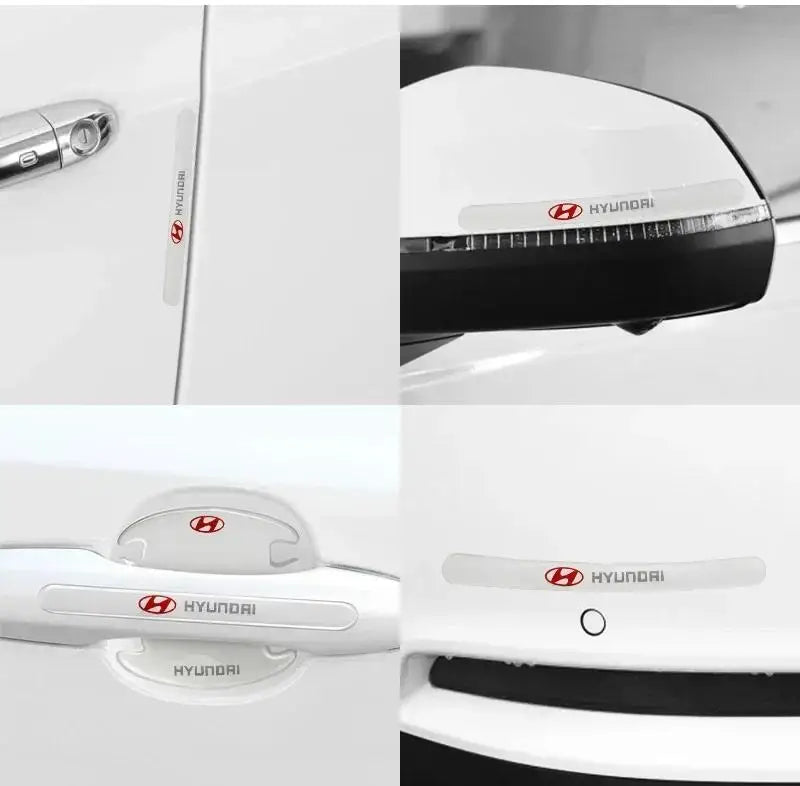 4/8Pc Car Door Bowl Anti-collision Protector Bumper Strip Sticker Accessory For Hyundai Elantra Creta IX35 SANTAFE SONATA ACCENT Magic Electronics S697596a295924864bdde2cd48a047b40b