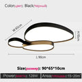 Modern Living Room LED Ceiling Lights Nordic Home Decor Indoor Bedroom Lamp Black White AC 90-260V Ceiling Chandeliers Lighting - Magic Electronics