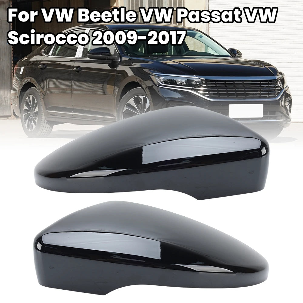 Rearview Mirror Cover Cap For Volkswagen Scirocco Beetle CC EOS Passat 2009 2010-2017 Painted Black With Buckle Car Accessories China Mainland Magic Electronics S6abba93dbf2840e782ea048dffceb058w China Mainland