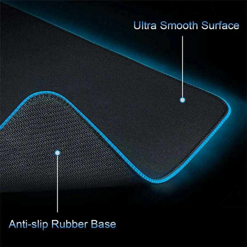 RGB G-Gengar Mousepad Pokemon LED Purple Mouse Pad Gaming Accessories Ghost Big Extended Keyboard Carpet PC Anime Desk Mats Magic Electronics S6ae228b7291e437199785638fe35dfebk