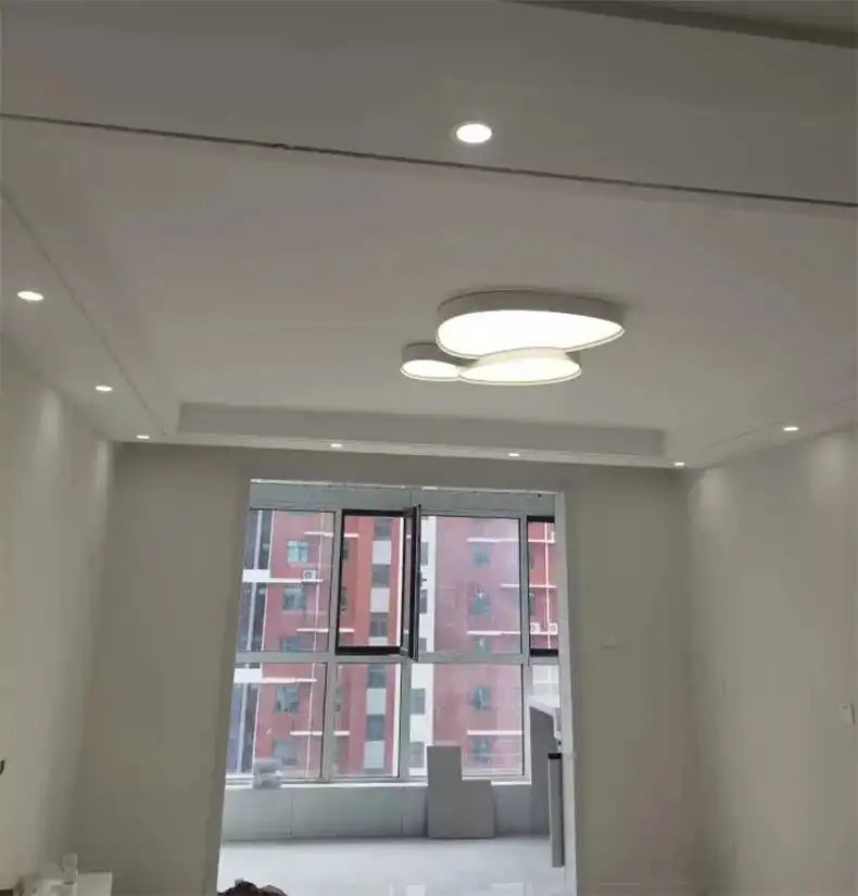 Modern Living Room LED Ceiling Lights Nordic Home Decor Indoor Bedroom Lamp Black White AC 90-260V Ceiling Chandeliers Lighting - Magic Electronics
