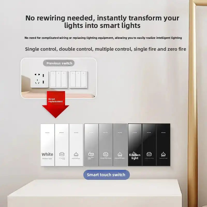 Zigbee Smart Switch Glass Panel Tuya Smart Home App Remote Control With Timer Function Voice Control Intelligent Button Switch - Magic Electronics
