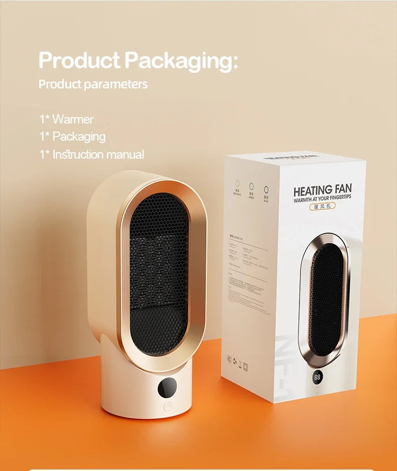 Desktop bedroom electric heater, office small heater, household heater, heating artifact, indoor heater - Magic Electronics