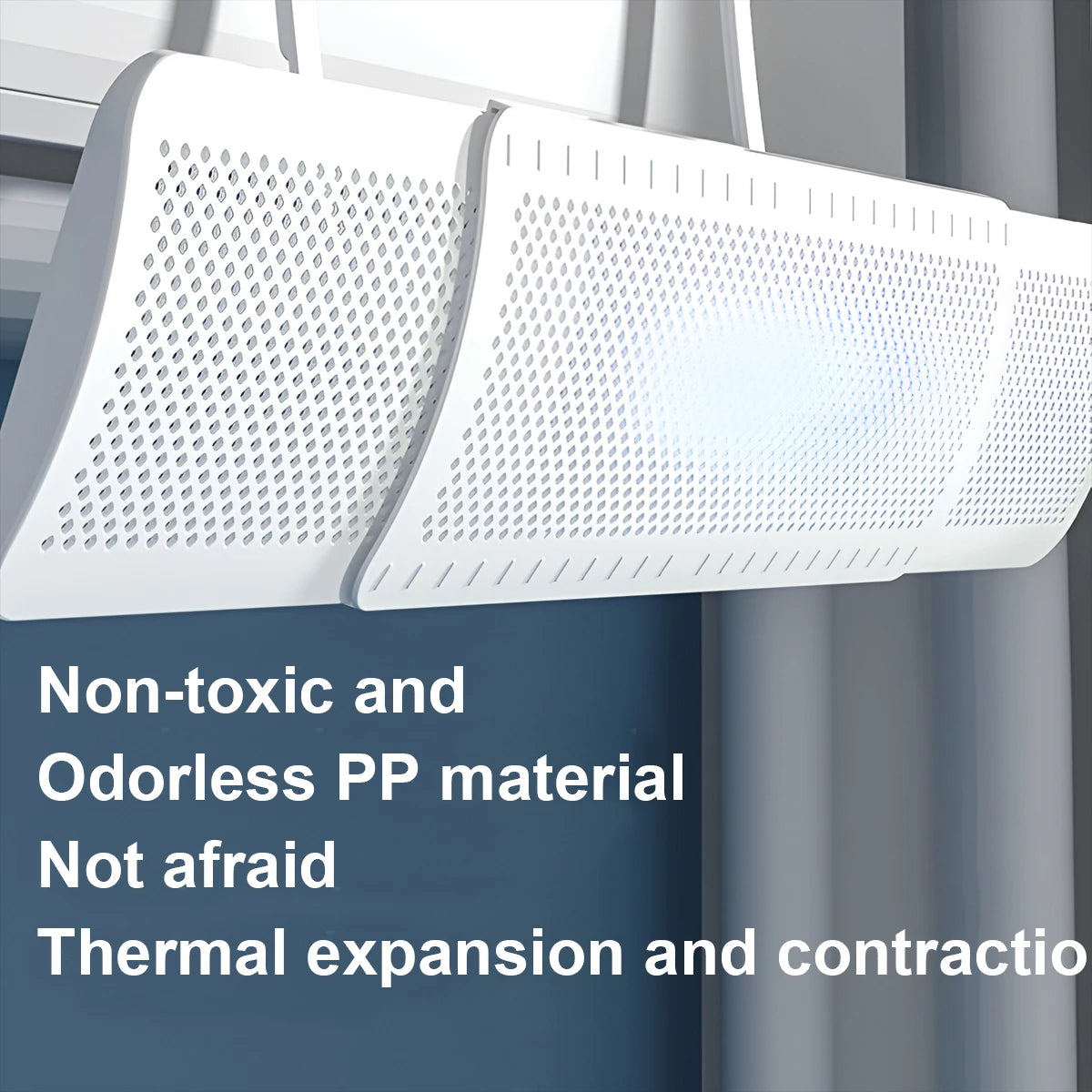 View details for Anti-Direct Blowing Air Conditioning Wind Deflector Wall-Mounted Outlet Baffle Hanging Conditioning Guide Cover Anti-Direct Blowing Air Conditioning Wind Deflector Wall-Mounted Outlet Baffle Hanging Conditioning Guide Cover